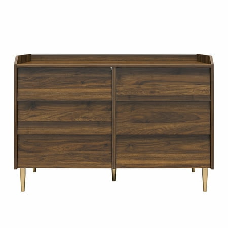 UPC: 0029986760524 | Little Seeds Remy 6 Drawer Dresser Walnut