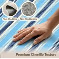 thumbnail image 6 of ODIKA 2'x3' Washable Throw Rug Striped Scandinavian Interrupted Motifs Stripes Palmetto Front for Hallway, Study Room, Non-Slip Low Profile, Flatwoven, 6 of 7