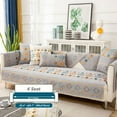 thumbnail image 2 of Boho Chenille Couch Covers,Geometric Couch Covers for Sofa,Chenille Couch Cover Non Slip,Sectional l Shaped Sofa Furniture Protector Cover for Home Decor,（Lake Blue）, 2 of 7