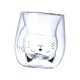 thumbnail image 5 of Taza de cristal de doble pared, taza para té y café, regalo romántico, aspecto claro, taza de café expreso resistente al calor para amigos, familias, gato, 5 of 8