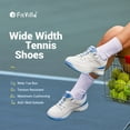 thumbnail image 3 of FitVille Wide Pickleball Shoes for Women Athletic Sneakers with Arch Support, 9 Wide, 3 of 5