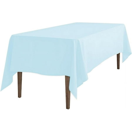 

Rectangular Tablecloth Baby Blue - 70x120 Inch Rectangle Table Cloth for 6-8 ft Table - Wrinkle Polyester Cloth for Party Banquet