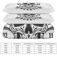 thumbnail image 2 of HAHDAXIA Skull Halloween Bedding Solid Comforter Set for All Seasons,3 Pieces(1 Comforter+2 Pillowcases),Soft Microfiber Bedding Set Full(79"x90"), 2 of 7
