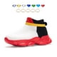 thumbnail image 5 of Zapatillas Loromodo blancas y negras para niños y niñas, zapatillas para correr, 5 of 6