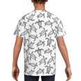 thumbnail image 5 of Wukai Hand Drawn Turtle Youth Unisex Short Sleeve T-Shirt for Boys, Girls, Teens, and Kids-X-Small, 5 of 7