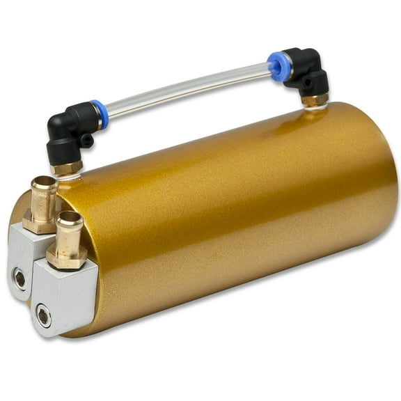 DNA Motoring OCT-GD Univeral Aluminum Racing Oil Catch Tank - Gold Tank