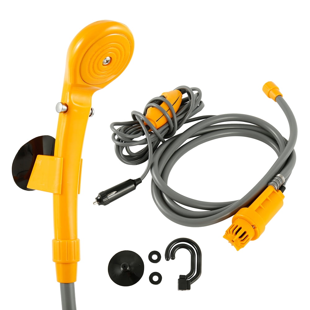 Everso Portable Camping Shower 12V Electric Outdoor Shower Kit For