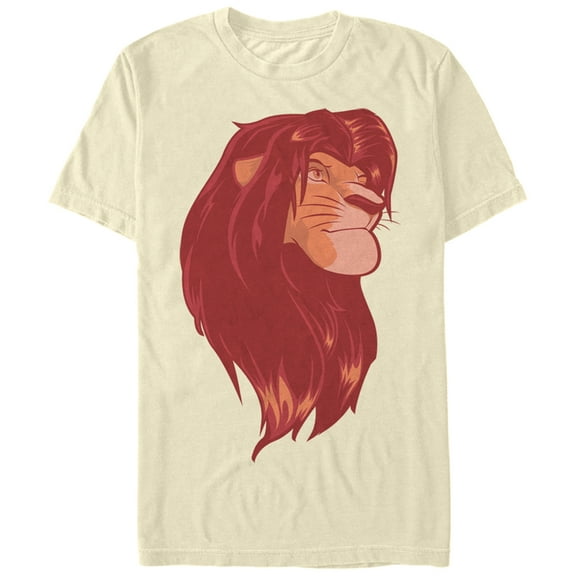 Men's Lion King Simba Rules Graphic Tee Cream Large