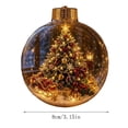 thumbnail image 3 of PoyoKee Christmas Decorations, Clear Acrylic Fillable Tree Balls, Hanging Christmas Ball Ornaments for Xmas Tree Home Holiday Wedding Party Decor, 3 of 8