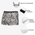 thumbnail image 3 of Susaid Leopard And Zebra Print Men's Mesh Boxer Briefs Cooling Breathable Sports Underwear Wide Waistband Boxer Briefs W/Fly-Medium, 3 of 5
