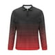 thumbnail image 5 of Kalauyu Mens Quarter Zip Shirt Long Sleeve Color Block T Shirts for Men Lightweight Casual Striped Golf Polos, 5 of 5