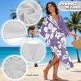 thumbnail image 7 of DISNIMO Polynesian Printed Women's Plus Size Kaftan Dress Swimsuit Coverup V-Neck Batwing Sleeve Caftan Dresses Lightweight Loose Swimwear Coverups for Party Pool Beach, 7 of 7
