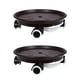 thumbnail image 3 of Juego de 2 Soportes para Mover Plantas en Macetas con Ruedas, Estante Multiusos para Macetas con Ruedas para Patio, Jardín, Patio O Terraza Resistente Marrón oscuro 34cm DYNWAVEMX Bandeja para macetas móvil, 3 of 8