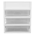 thumbnail image 2 of Organizador de Almacenamiento de Maquillaje, Organizador de Maquillaje de 3 Cajones Capacidad de Soporte Fuerte PP Material Exquisito Manuía de Trabajo para la Tienda de, 2 of 7