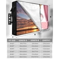 thumbnail image 7 of Outdoor TV Cover 70 to 75 Inch Weatherproof, Cute Animal Waterproof TV Screen Protector for Outside Decor with Zipper and Pocket 68"L x 42"H , Vintage Polka Dot Elephant Pink White, 7 of 7