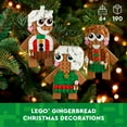 thumbnail image 4 of LEGO Gingerbread Ornaments Building Toy, Festive Gingerbread Décor, Great Family Activity or Holiday Decoration, Gift for 6 Year Old Kids, Boys and Girls, 40642, 4 of 9