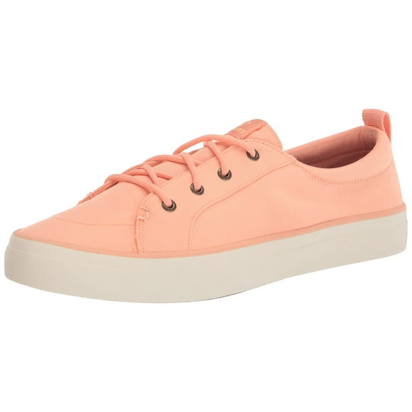 Sperry Women's Crest Vibe SEACYCLED Boat Shoe, Peach, 9.5