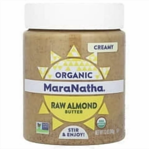 MaraNatha, Organic Raw Almond Butter, Creamy, 12 oz (340 g) Pack of 2