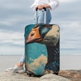 thumbnail image 3 of Lsque Blue Watercolor Duck Printed Luggage Cover, Travel Luggage Protector,Scratch and Dirt Resistant, Fits 18-32 Inch Luggage - Medium, 3 of 9