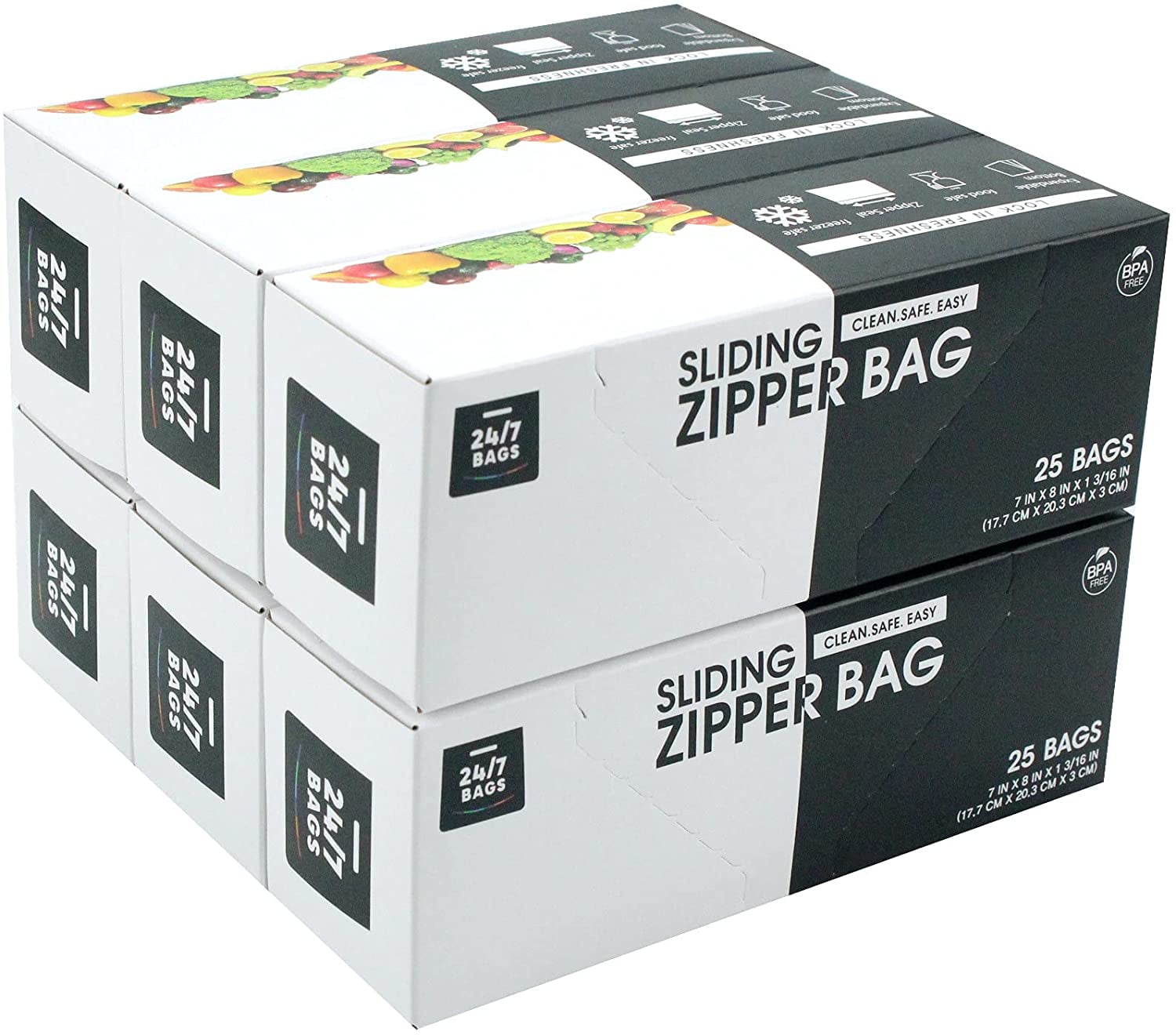 Glad Sealable Gallon Size Zipper Storage Bags with Lock 20 Ct Walmart