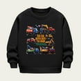 thumbnail image 2 of Atogsazn Kids Boys Fleece Sweater Childrens Crew Neck Long Sleeve Sweatshirt Casual Pullover Tops Fall Winter Clothes 01-Black 3-4 Years, 2 of 5