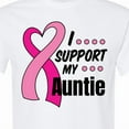 thumbnail image 4 of Inktastic Breast Cancer Awareness I Support My Auntie with Pink Ribbon T-Shirt, 4 of 5