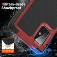 thumbnail image 3 of Designed for Samsung Galaxy A71 5G Case 2 in 1 Gift Militay Grade Drop Protective Rugged Heavy Duty Cover Shockproof Case for Galaxy A71 5G Phone Case for Women Men boy Girl (Red+Black), 3 of 17