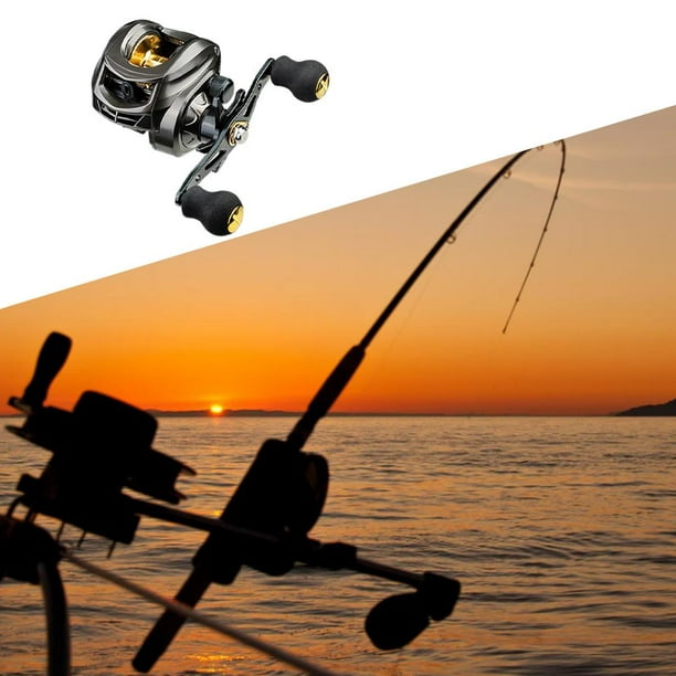 Luzkey Baitcasting Reel 17.63lbs / 8kg Carbon Fiber Drag 7.2: 1 Baitcasters Uneven High Right Hand Other