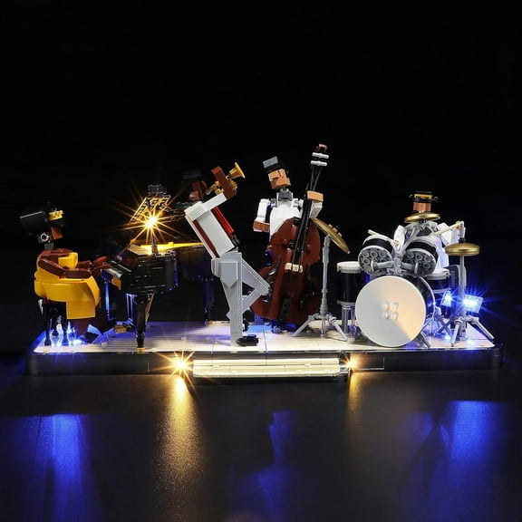 LED Light Kit for Lego 21334 Jazz Quartet Set, Compatible with Lego 21334 Building Blocks Model(Not Include Blocks Set)