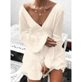 thumbnail image 2 of Charmo Womens Swimsuit Cover up Summer Casual Beach Dress Sexy V Neck Bathing Suit Cover up Dress, 2 of 4
