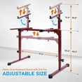 thumbnail image 2 of Pyle Support d'Orgue Électronique Universel Robuste pour Clavier, Support de Piano Portable avec 2e Niveau, Hauteur et Largeur Ajustables, Disques en Caoutchouc PKST64, 2 of 5