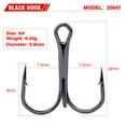 thumbnail image 6 of 100Pcs High quality Super Sharp Anchor Hook,Size #1-14# Sea Fishing Hooks Treble Hook Triple Hooks For Fishing Anzol De Pesca, 6 of 8