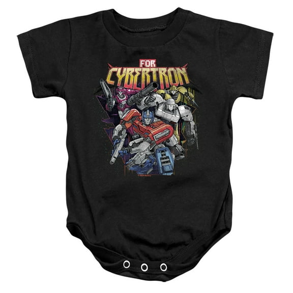 TRANSFORMERS ONE Cybertron Group Unisex Infant Snap Suit for Baby, Black, X-Large
