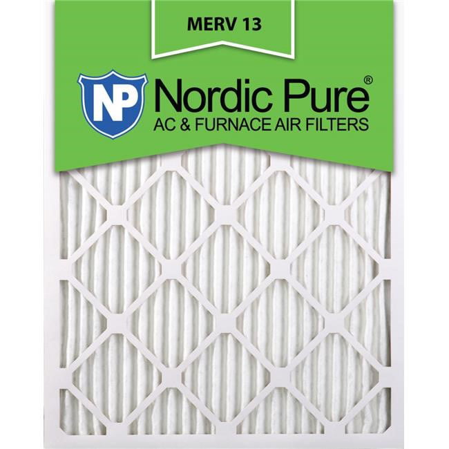 Nordic Pure 8x24x1 Exact MERV 8 Pure Carbon Pleated Odor Reduction AC Furnace Air Filters 1 Pack