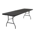 thumbnail image 1 of Cosco Deluxe 8 Foot X 30 Inch Fold-in-Half Blow Molded Folding Table, White, 1 of 8