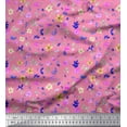 thumbnail image 1 of Soimoi Cotton Duck Fabric Flower Watercolor Printed Fabric 1 Yard 42 Inch Wide, 1 of 3
