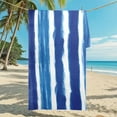 thumbnail image 6 of Litrail Oversized Striped Beach Towel for Adults - 150x75cm Polyester Quick Dry, Sand-Resistant, Machine Washable Unisex Pool Travel Camping Towel, 6 of 6