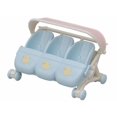 thumbnail image 2 of Cochecito de juguete Sylvanian Families 5533 para trillizos de casa de muñecas, 2 of 5