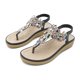 thumbnail image 1 of Zapatos de mujer Diamantes de colores bohemios Sandalias cómodas informales de tacón bajo resistentes al desgaste Wmkox8yii  nm3040, 1 of 7