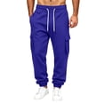 thumbnail image 2 of Mens Cargo Sweatpants Heavyweight Fleece Lined Joggers for Men Slim Fit,Cotton, Drawstring Elastic Waist,5 Pockets,Tapered,Track Bottoms,Straight, Sweat Pant,Soft,Daily Wear., 2 of 8