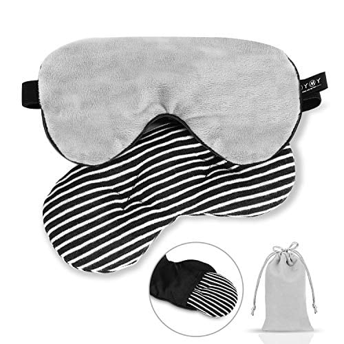 Handmade Navy White Stripes Cotton Sleep Eye Mask Blindfold Blackout Migraine Re 