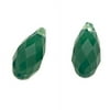 Swarovski Crystal, #6010 Briolette Pendants 13x6.5mm 2 Pieces, Palace Green Opal