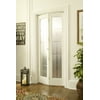AWC Model 373 Mission Glass Bifold Door 32"wide x 80"high Unfinished Pine