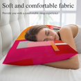 thumbnail image 5 of Pink Orange Pillow Covers 16"x24", Geometric Modern Abstract Oil Painting Soft Brushed Microfiber Breathable Throw Pillow Covers, Decorative Pillowcase with Zipper for Couch Sofa Bedroom Living Room, 5 of 9