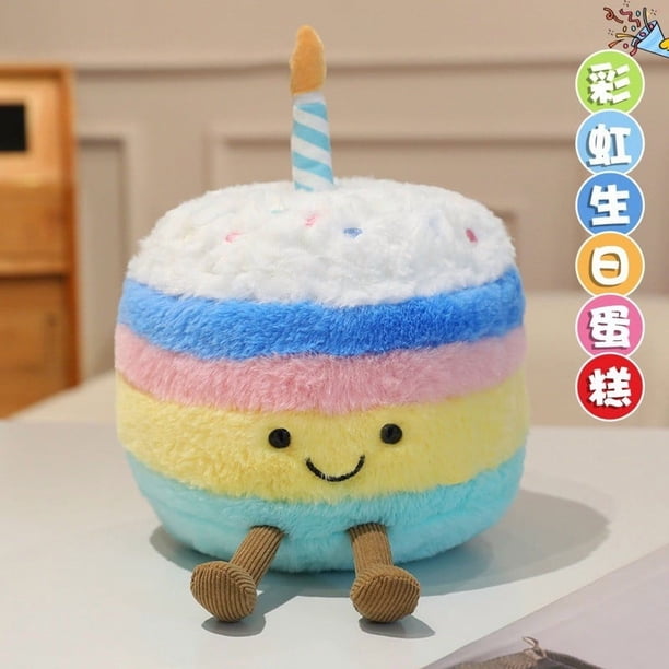 Plush Toy Series: Animal Kapibal Plush Toy, Wedding Toss Doll, Rainbow Birthday Cake, 20cm