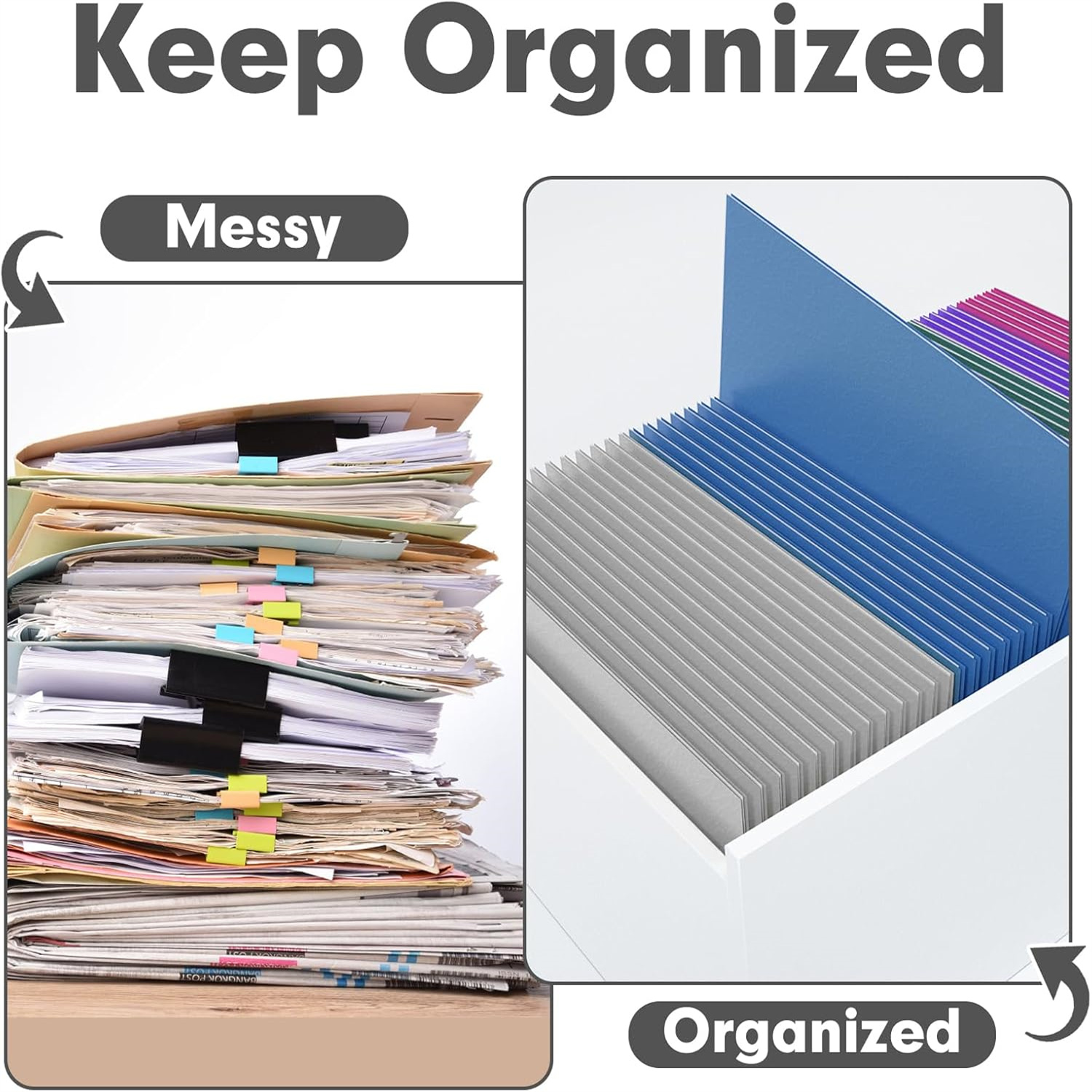 Two Pocket Folders, 125 Pack 2 Pocket Folders, Letter Size Paper File Folder for School Office Home Business