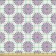 thumbnail image 2 of Abstract Upholstery Fabric by the Yard, Simple Print of Violet Tone Motifs in Monochrome on a Plain Background, Decorative Fabric for DIY and Home Accents, Fuchsia and White by Ambesonne, 2 of 5