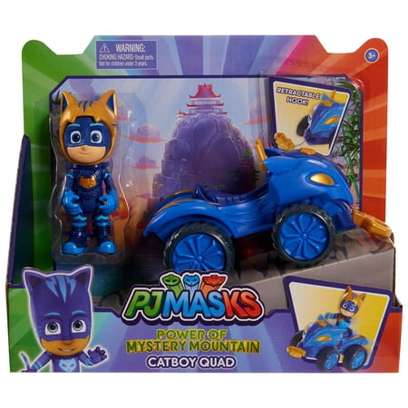 PJ Masks Mystery Mountain Quads, Catboy, Kids Toys for Ages 3 Up, Gifts and Presents
