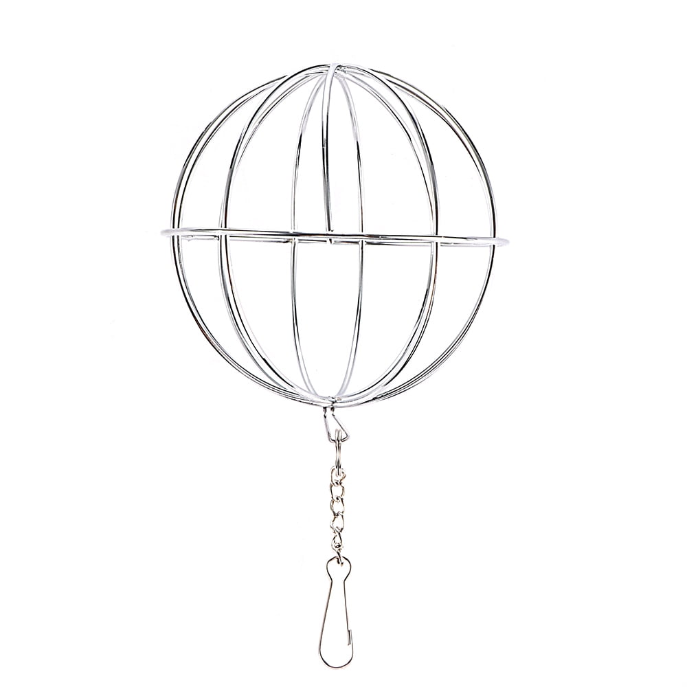 DTOWER Portable Sphere Stainless Steel Feed Dispenser Hanging Ball Pet