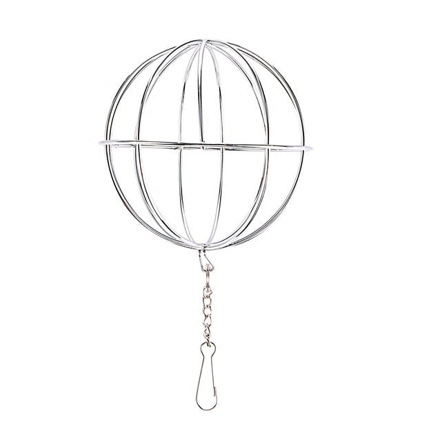 Dispensador De Alimentación De Acero Inoxidable Con Esfera Portátil, Bola Colgante, Juguete Para Hámster Para Mascotas, Regalo matsuzay PT000881-00